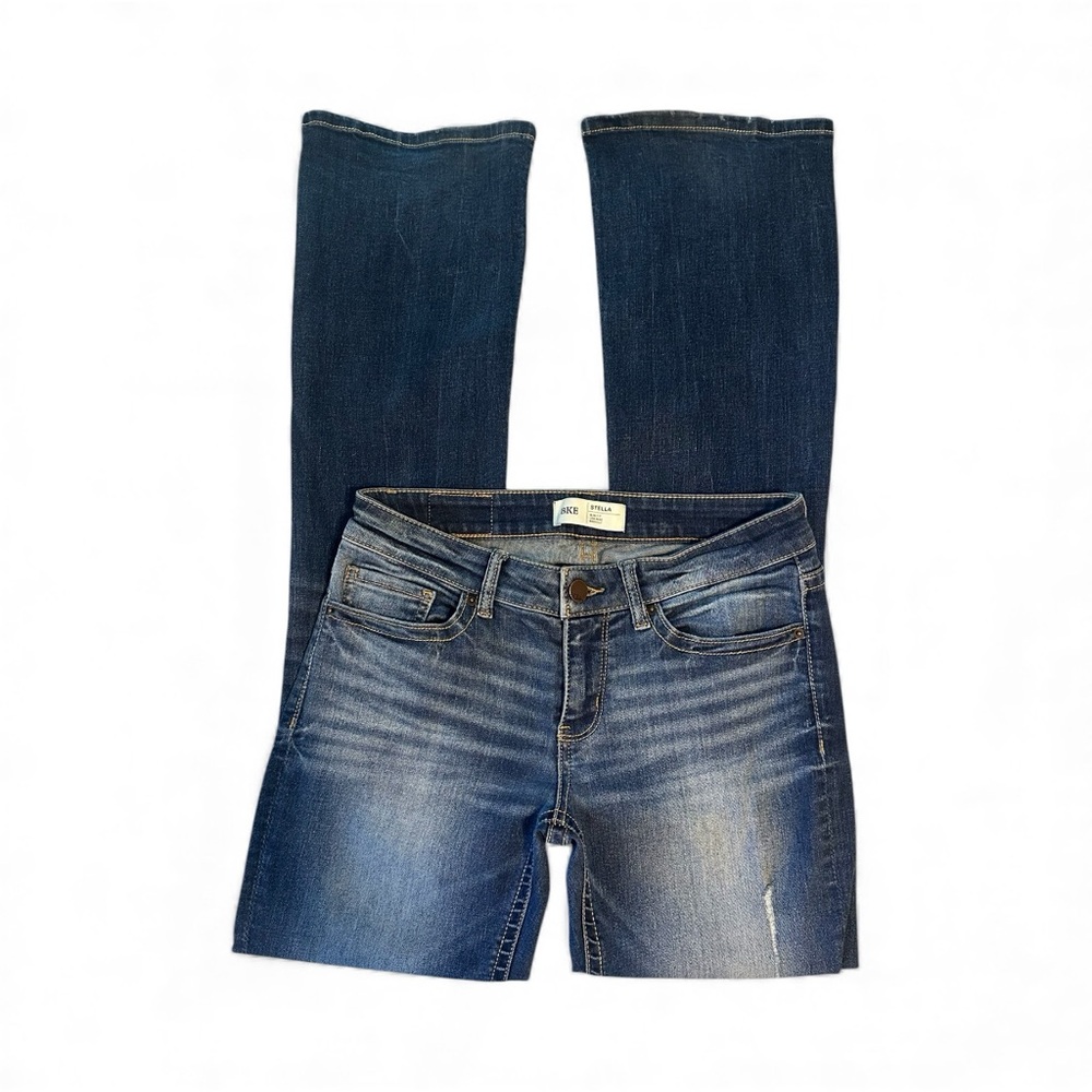 BKE - Mid Rise, Distressed, Flare Jeans - Size 27 Long - Picture 3 of 6